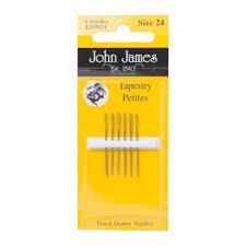 John James Size 24 Petites Cross Stitch Needles(5)