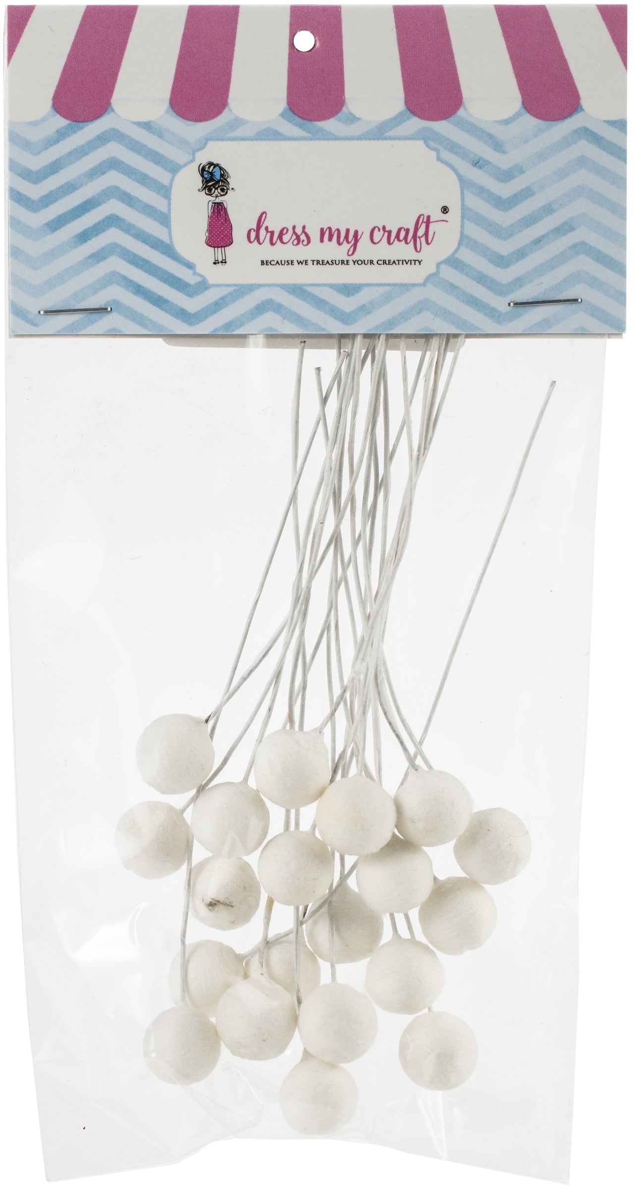 Dress My Craft Foam Flower Buds 20/Pkg - 10mm Round