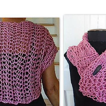 #yt Lightweight Fishnet Summer Shrug