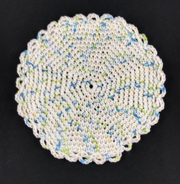 EASY BEGINNER'S Round Dish Cloth