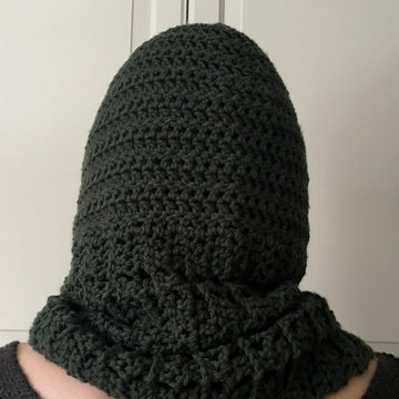 Crochet Hooded Scarf Pattern / Scoodie: Heading-Out Hooded Scarf