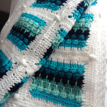 Waves and Pebbles Blanket
