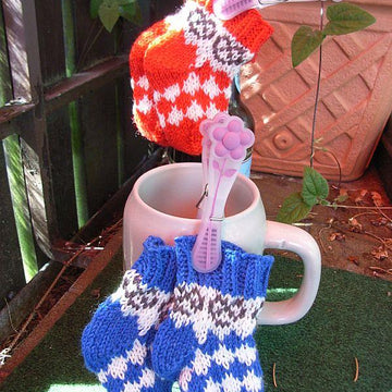 Tiny Bavarians and Franconians (baby socks)/Mini-Bayern und Frankensocken