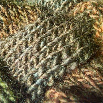 Pebbles 8 Stitch Entrelac Scarf