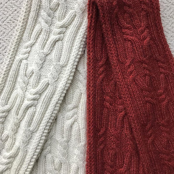 Cardiff Cable Rib Scarf and Cowl