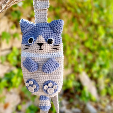 Mobile phone crossbody shoulder bag crochet pattern T5