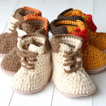 Baby Booties Timberland Style