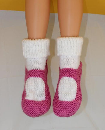 Adult Chunky Rib Cuff Sock Slippers