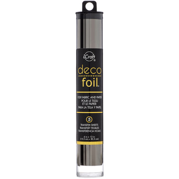 Therm O Web Deco Foil Transfer Sheets 6"X12" 5/Pkg - Pewter