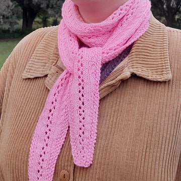 Cables and Lace Scarf