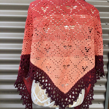 Cover Me in Dragonflies and Flowers Shawl