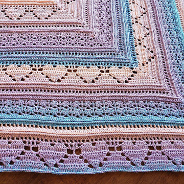 Bumpy road to love shawl