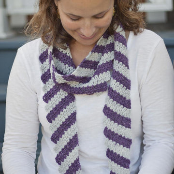 Diagonally Scarf and Shawl