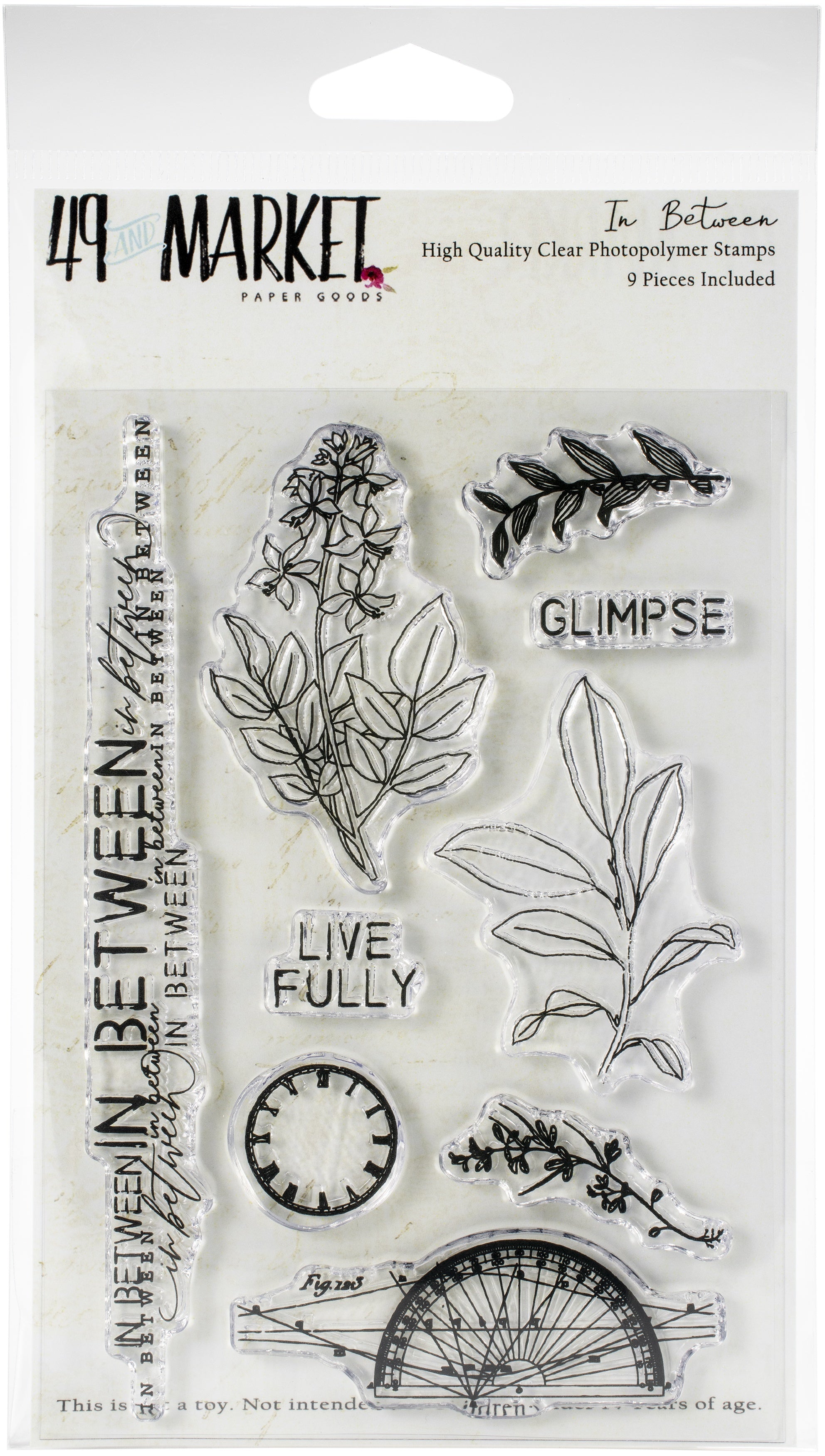 49 And Market Clear Stamps 4"X6" - In Between