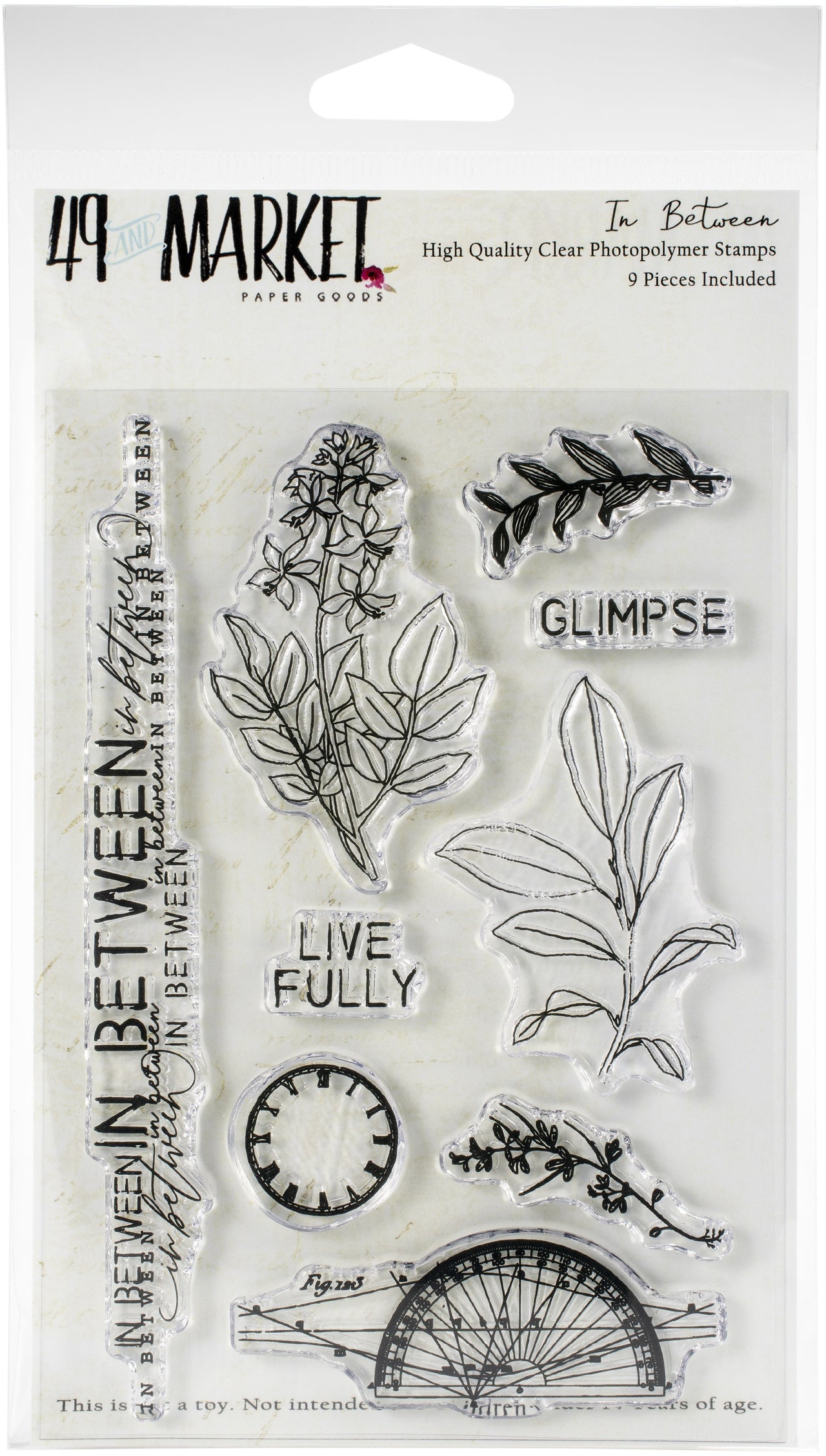 49 And Market Clear Stamps 4"X6" - In Between