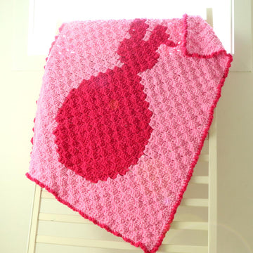 C2C Crochet Bunny Baby Blanket