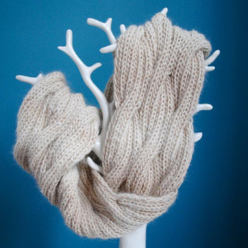 Reversible Cable Infinity Scarf