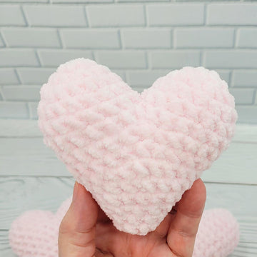 Heart Pink Plush