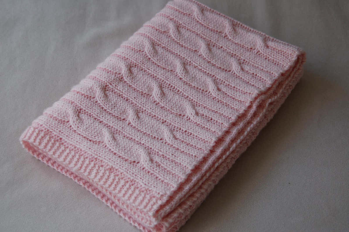 DK Cable Baby Blanket