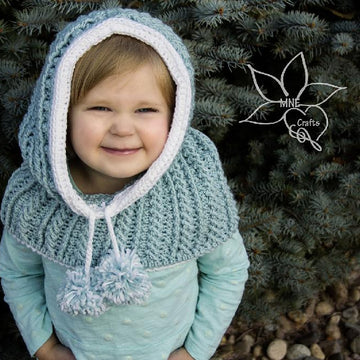 Winter Crystals Hooded Cowl