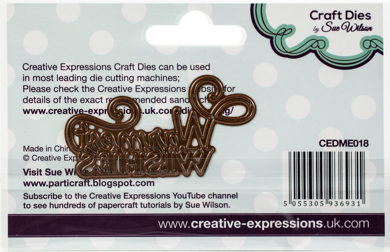 Creative Expressions Festive Craft Dies By Sue Wilson - Mini Expressions-Warmest Wishes