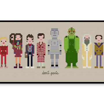 Hitchhiker's Guide BBC - PDF Cross Stitch Pattern