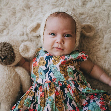 Lamb and Bunny Bonnet