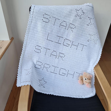 Star Light Star Bright Filet Blanket