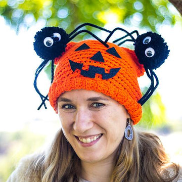 Spider Pumpkin Hat