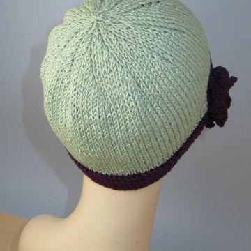 Tie Up Bow Beanie Circular Knitting Pattern
