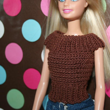 Barbie scoop neck top