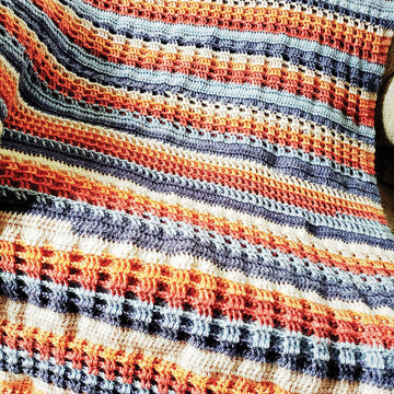 Tire Tracks Variations Afghan