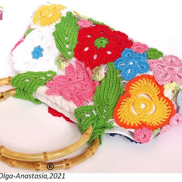 Irish lace bright handbag