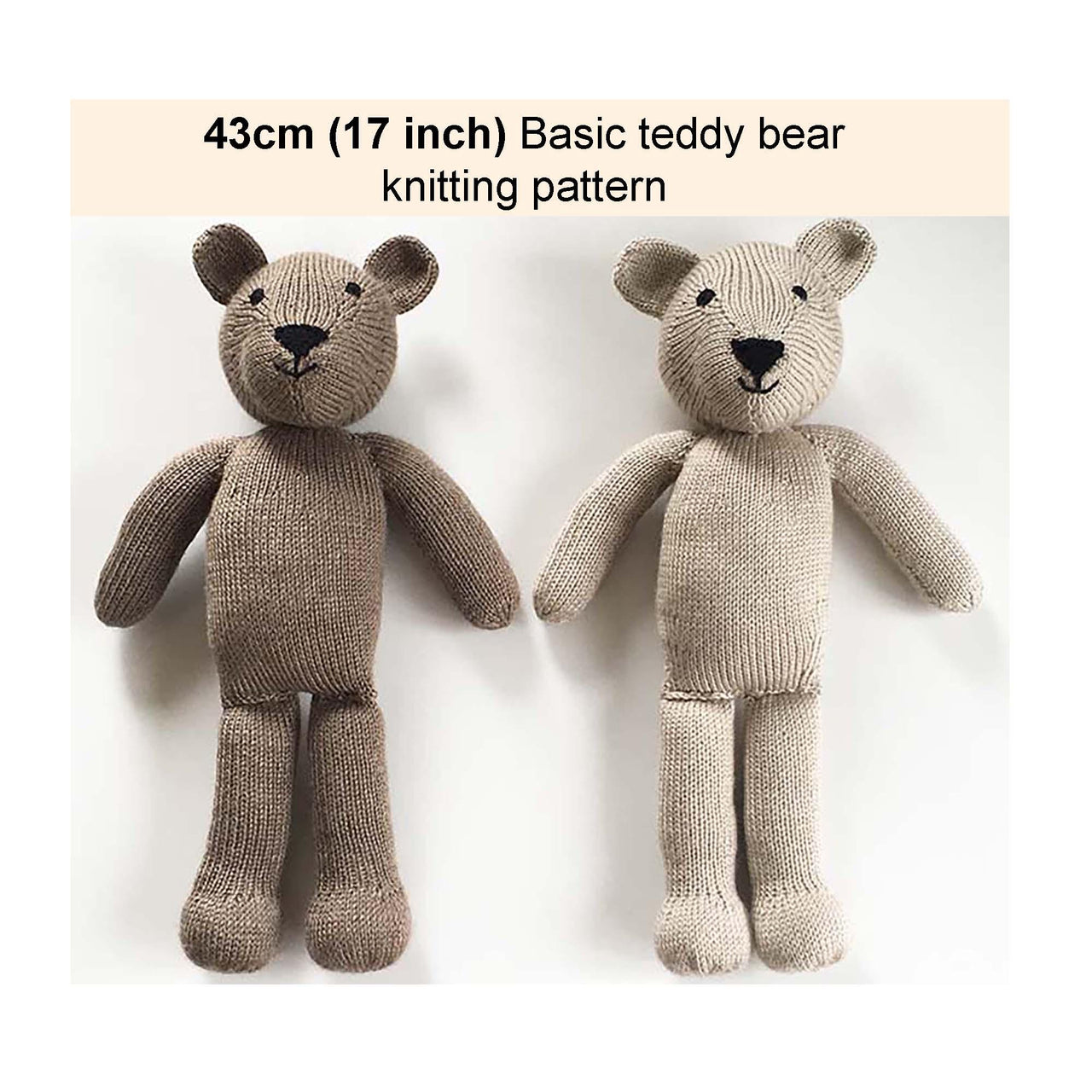 Basic Teddy Bear knitting pattern 19045