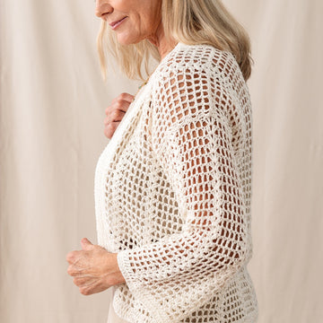 Breton Cardigan in Berroco Modern Linen - Downloadable PDF