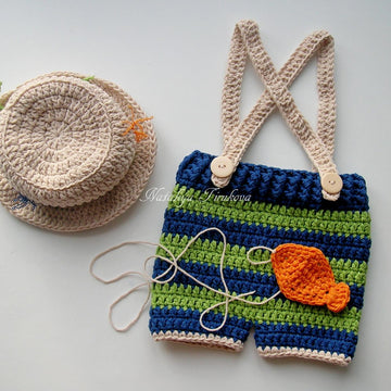 Fisherman Baby Hat and Short