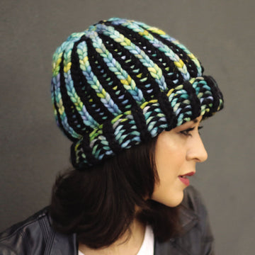 Avatar Hat in Malabrigo Rasta - Downloadable PDF