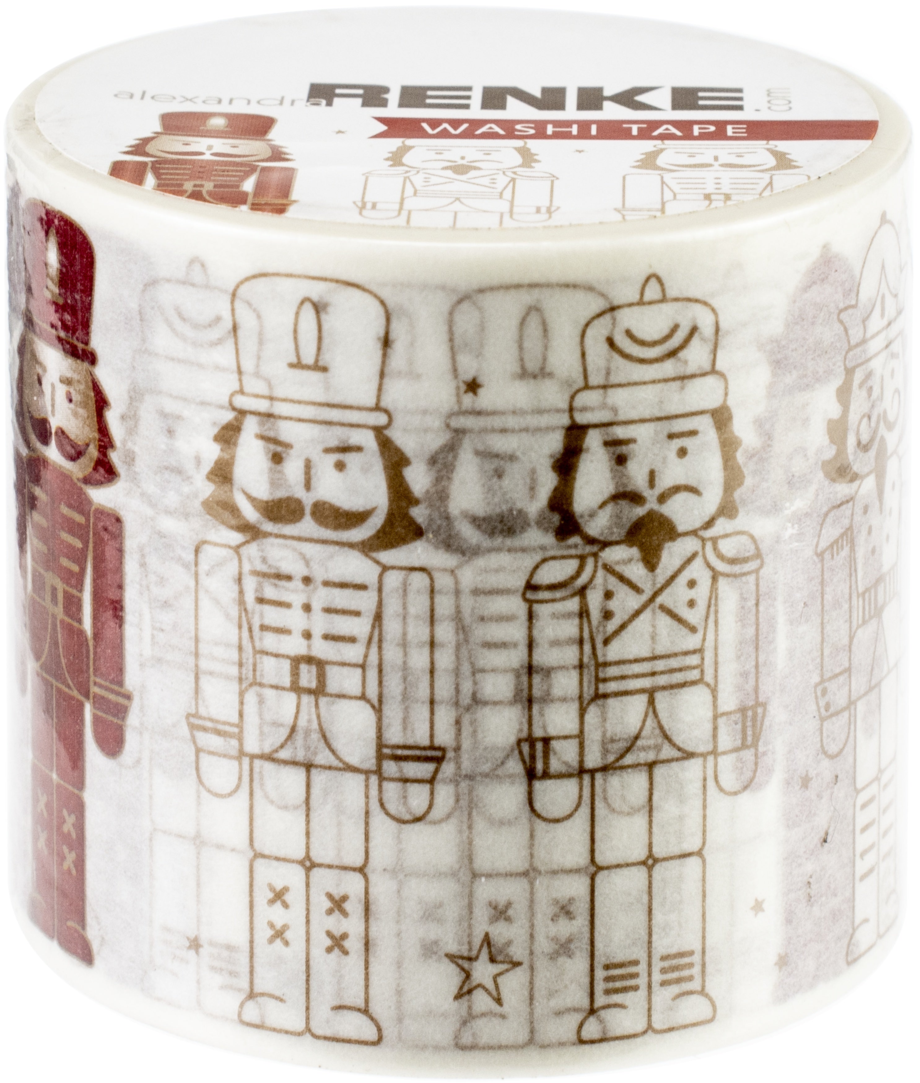 Alexandra Renke Washi Tape 40mmX10m - Nutcracker Outline, Nutcracker