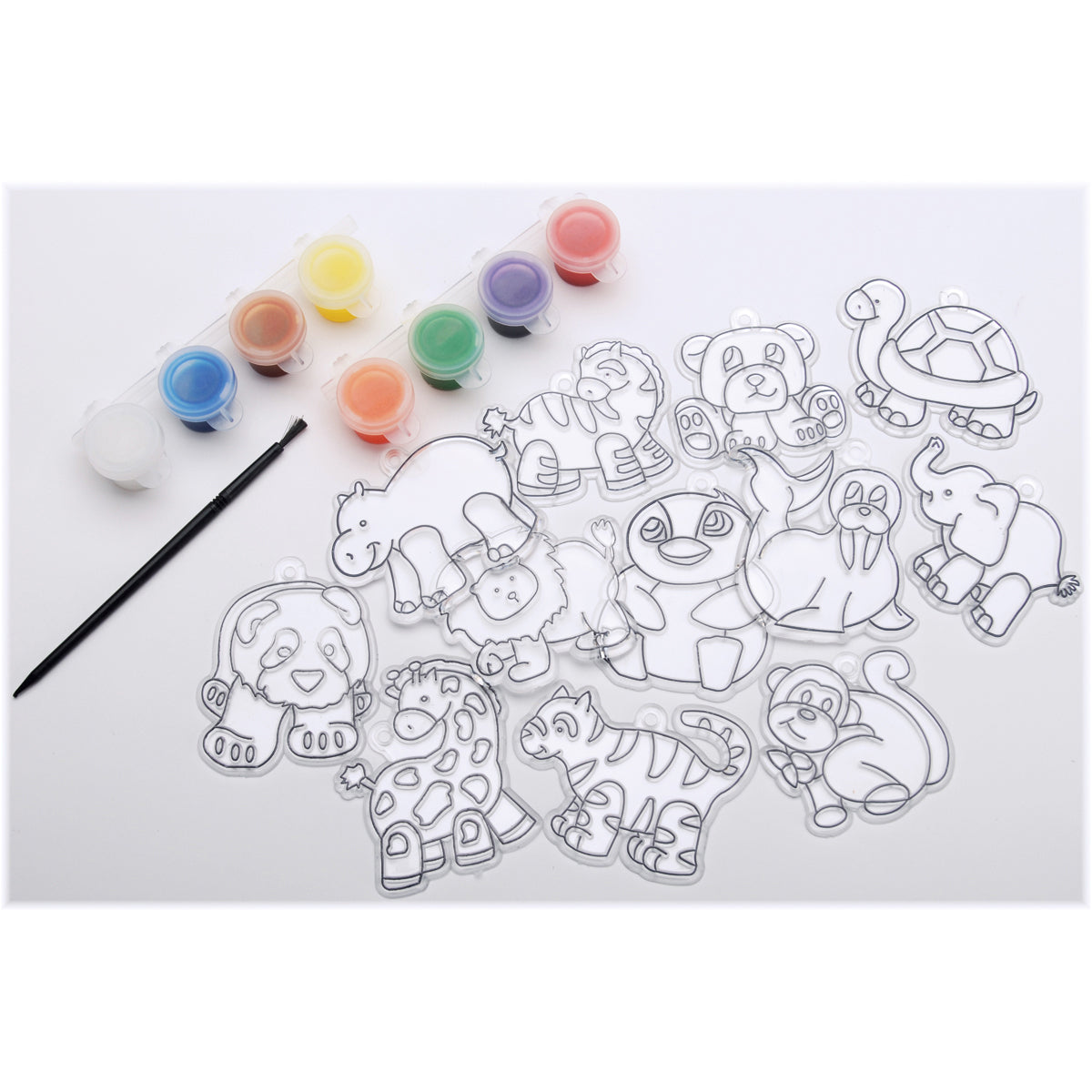 New Image Group Suncatcher Group Activity Kit - Zoo 12/Pkg