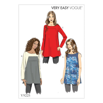 Vogue Misses Square-Seam Tunics V9225 - Sewing Pattern