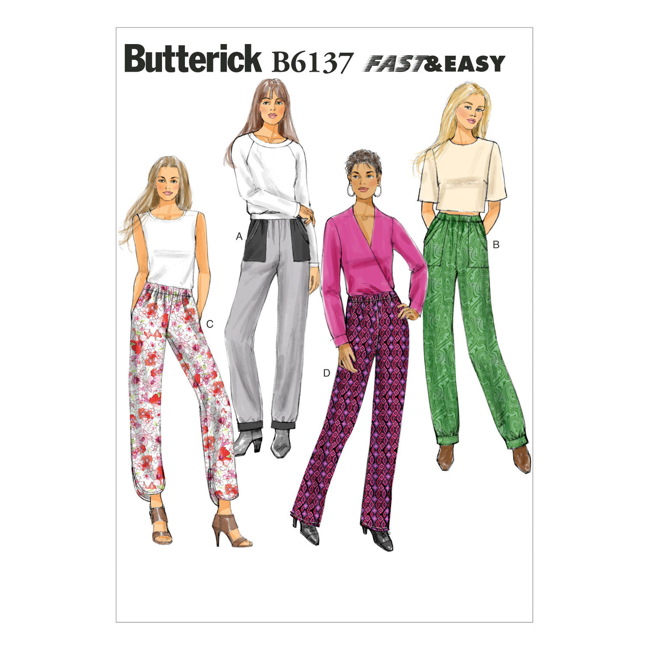 Butterick Misses' Pants B6137 - Sewing Pattern