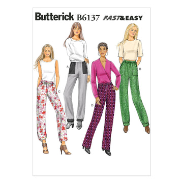 Butterick Misses' Pants B6137 - Sewing Pattern