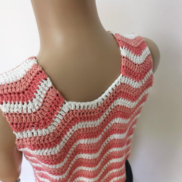 Ripple stitch top for girls