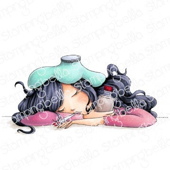 Stamping Bella Cling Stamps - Under The Weather Mochi Girl