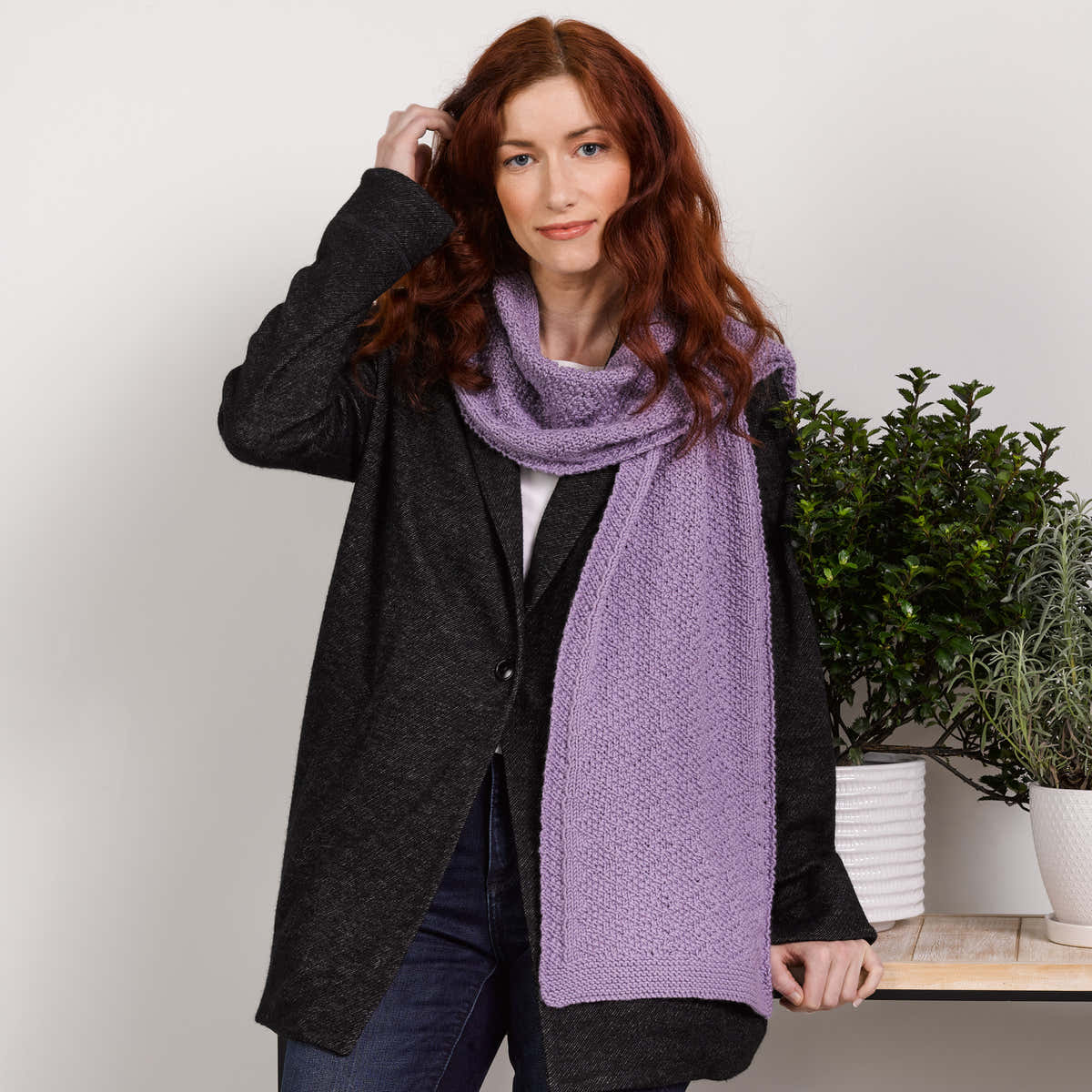 1182 Cupressus - Scarf Knitting Pattern for Men and Women in Valley Yarns Ashfield
