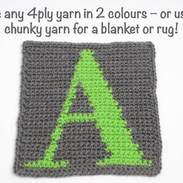 Colourwork alphabet squares