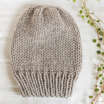 Chunky Knit Slouch Beanie in King Cole Big Value Super Chunky