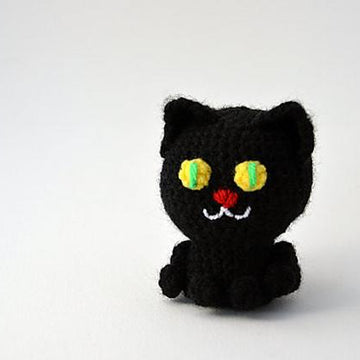 Black Cat Amigurumi Pattern, Black Cat Crochet Pattern