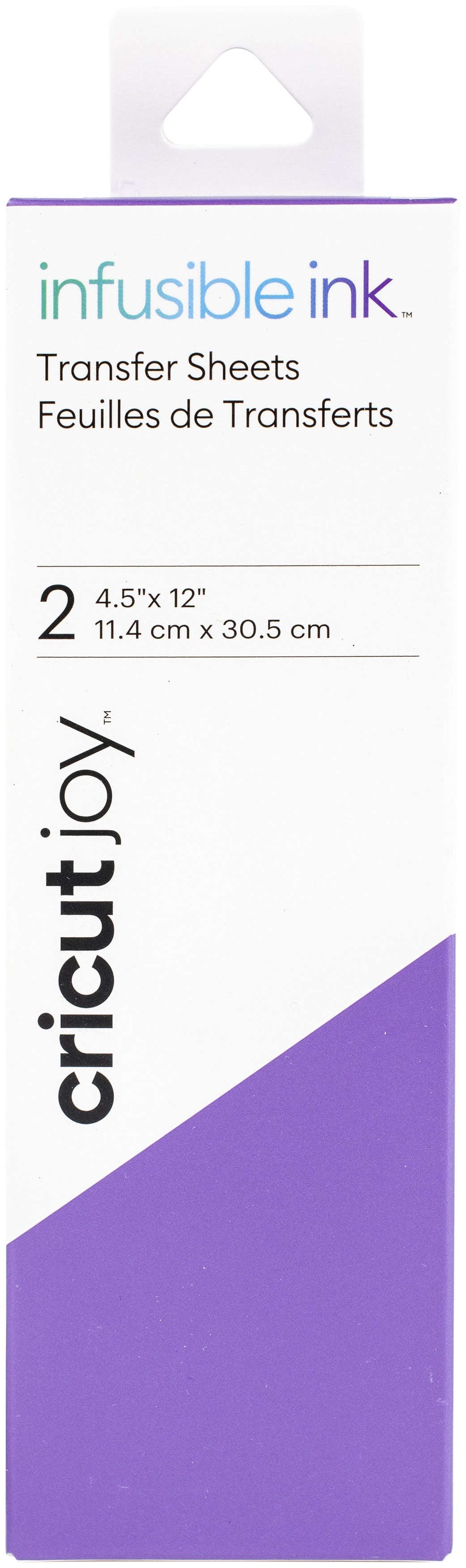 Cricut Joy Infusible Ink Transfer Sheet 4.5"X12" 2/Pkg - Ultraviolet