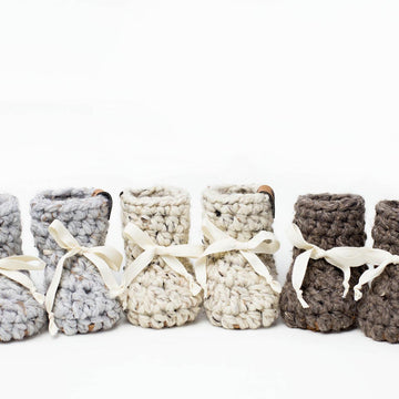 Baby Booties Leather Sheepskin